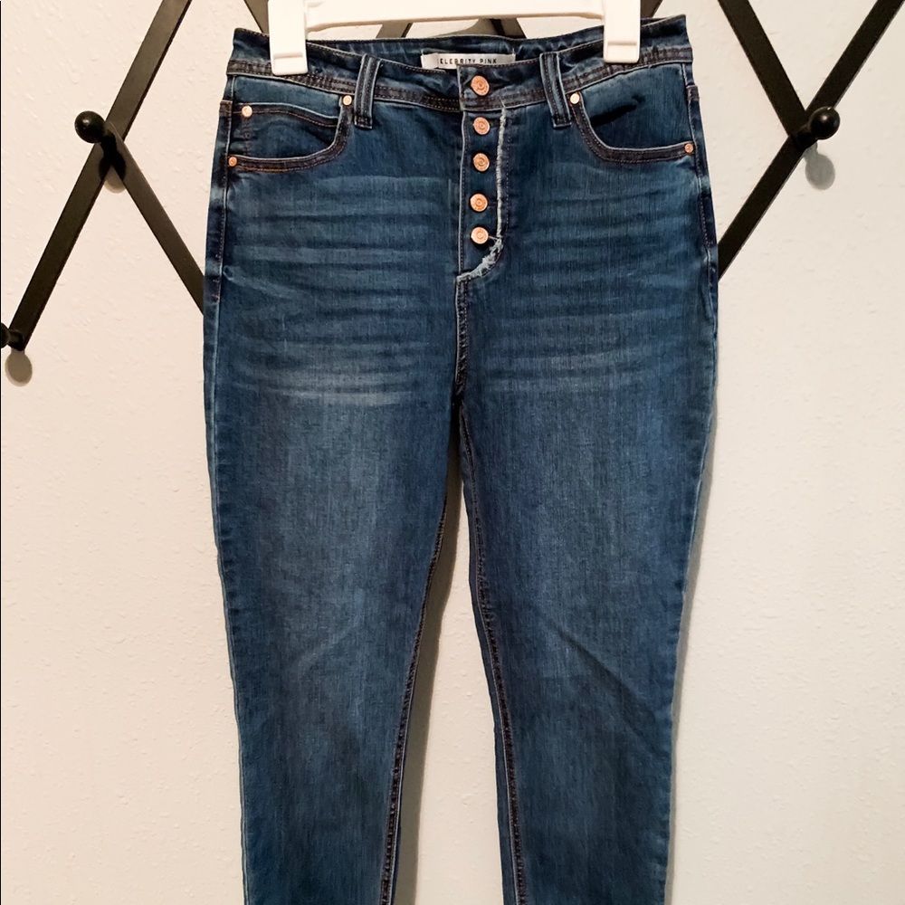 High rise skinny jeans size 9